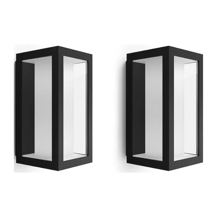 Philips Hue Impress Outdoor Wall Light | Smart RGBW | Twin Pack